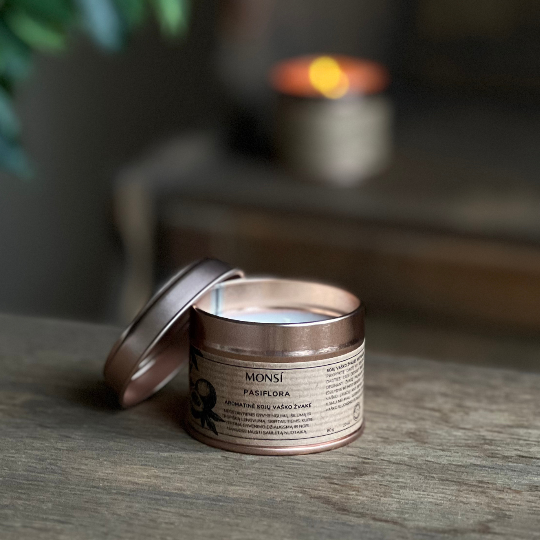 100ml. Aromatinė žvakė Pasiflora