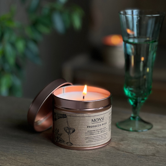 250ml. Aromatinė žvakė Prosecco rose